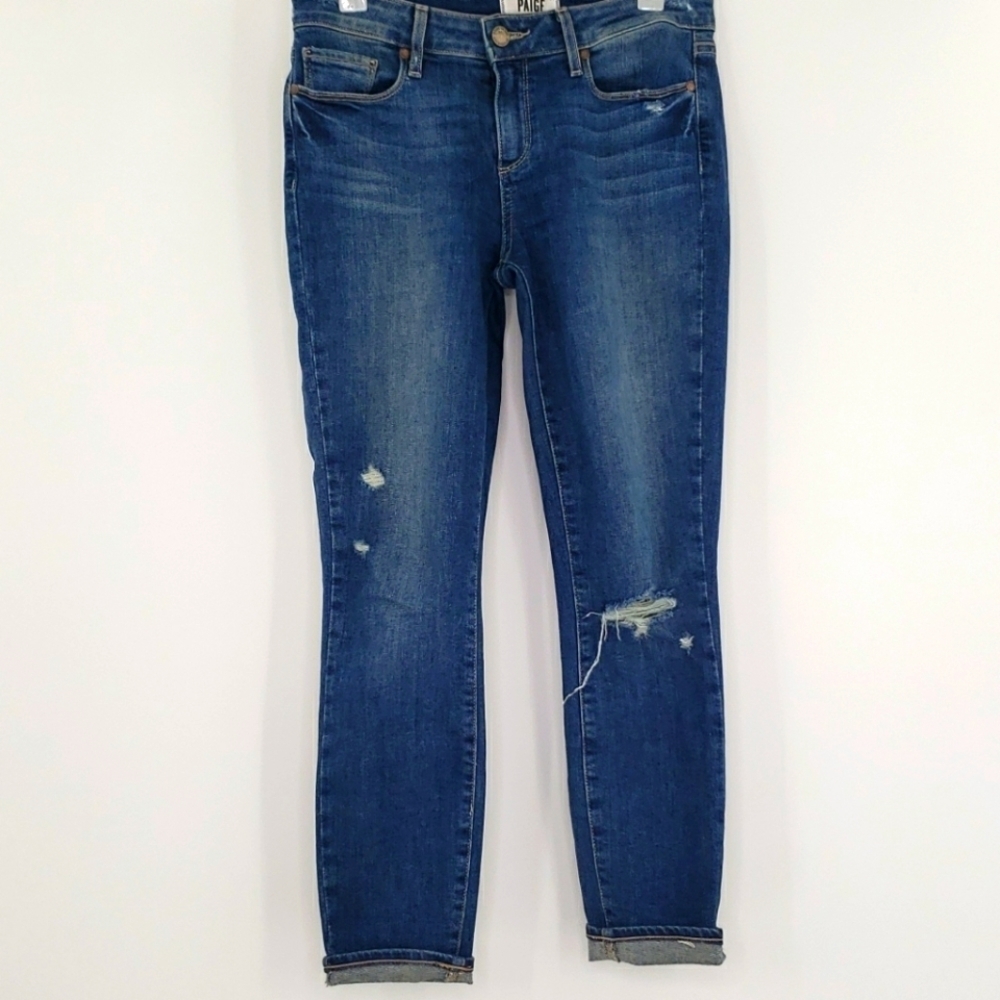 Paige‎ Distressed Verdugo Crop Jeans